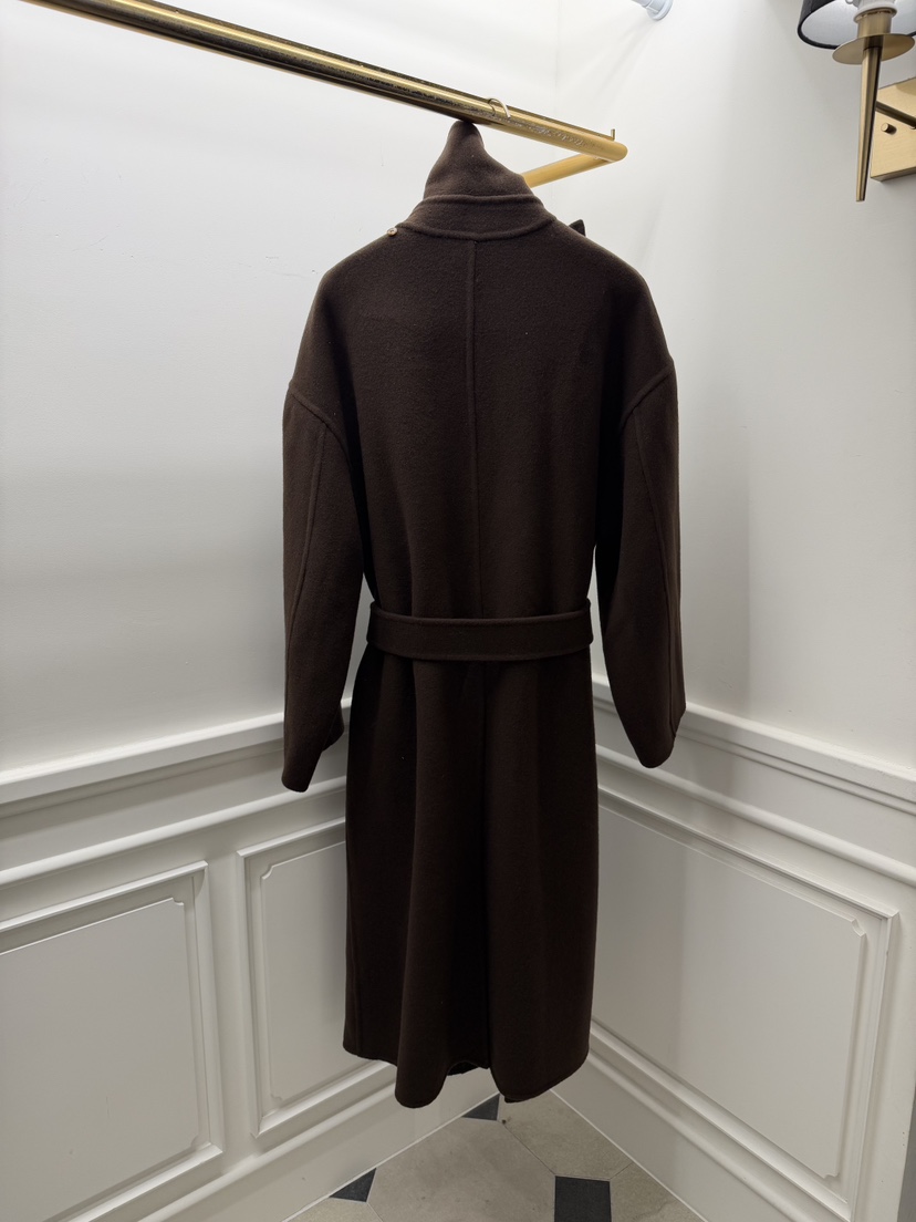 ETER韓國代購㊣女裝新品時尚休閑中長款大衣含腰帶高領圍巾eter/VERSO中長款大衣