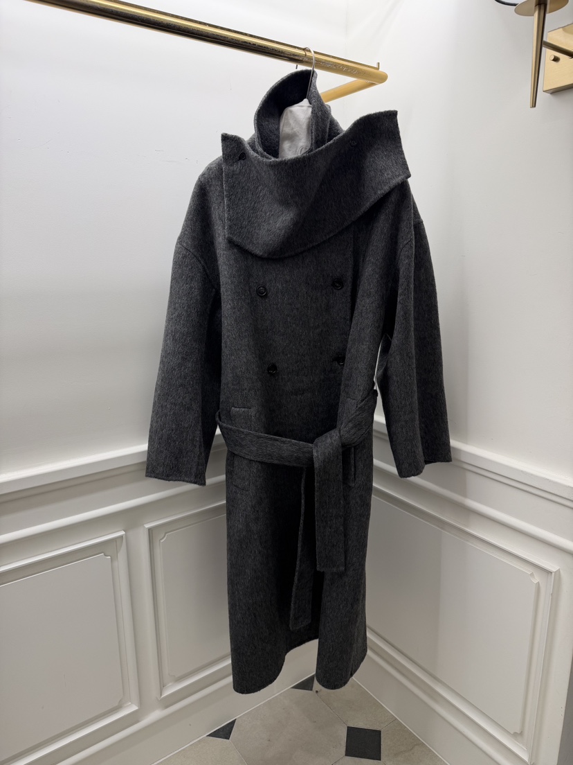 ETER韓國代購㊣女裝新品時尚休閑中長款大衣含腰帶高領圍巾eter/VERSO中長款大衣圖色2實際價格180000