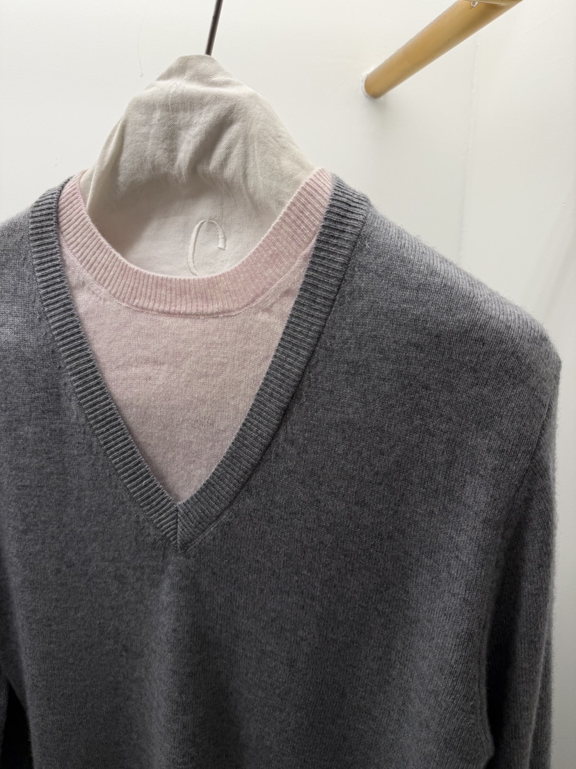 ETER韓國直郵㊣女士新款時尚休閑職業25秋冬人氣針織衫雙層eter/VERSO針織衫