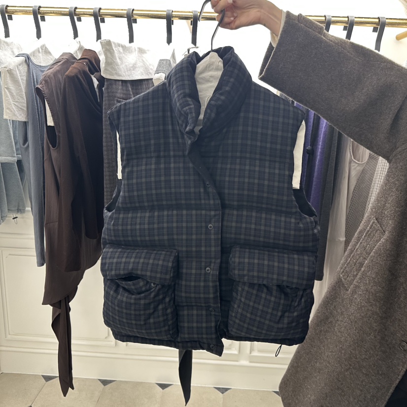 ETER韓國直郵㊣女士新品人氣熱賣推薦休閑時尚職業25秋冬馬甲eter/VERSO馬甲圖色2深藍色