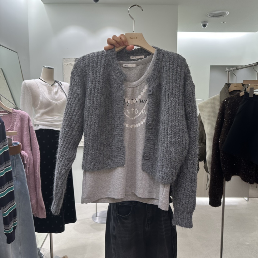 PART3韓國直郵㊣女裝新品時尚25秋冬休閑推薦針織衫不含內搭Part.3針織衫圖色1