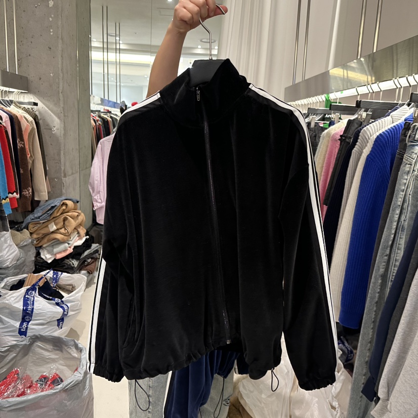 ARTE STUDIO東大門㊣直郵女裝新品熱賣休閑夾克天鵝絨拉鏈ARTE STUDIO夾克圖色2