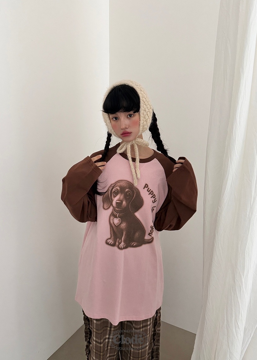 CLODE韓國直郵㊣女士新款職業推薦休閑熱賣25秋冬時尚長袖T恤CLODE長袖T恤