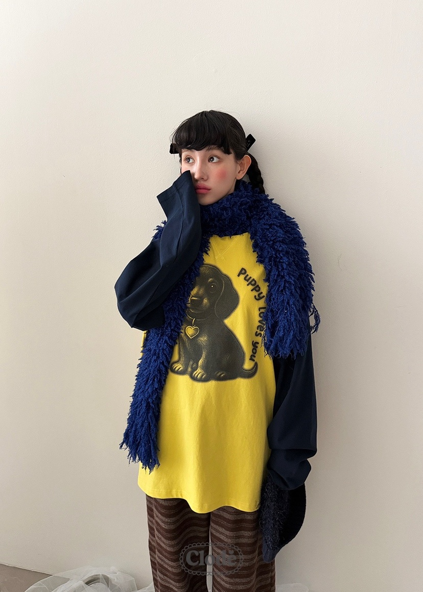 CLODE韓國直郵㊣女士新款職業推薦休閑熱賣25秋冬時尚長袖T恤CLODE長袖T恤