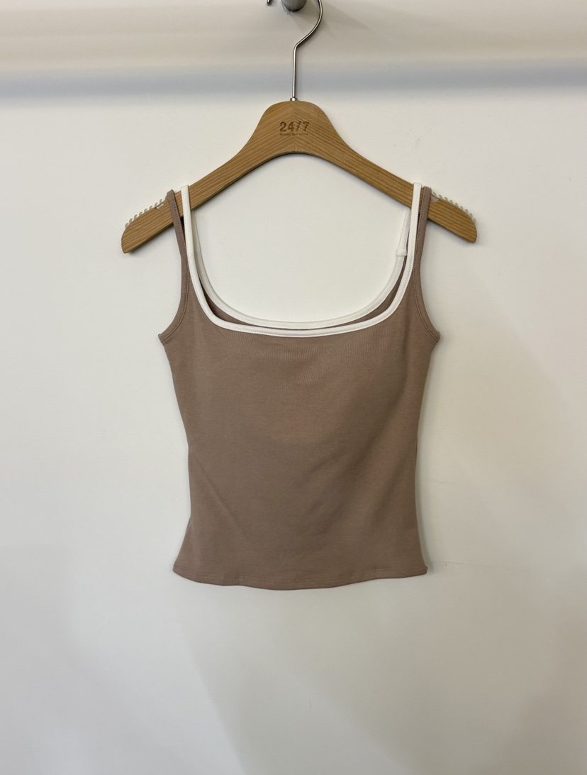TWENTY FOUR SEVEN24-7東大門㊣代購女裝新品職業吊帶背心TEWNTY FOUR SEVEN24-7吊帶/背心圖色2