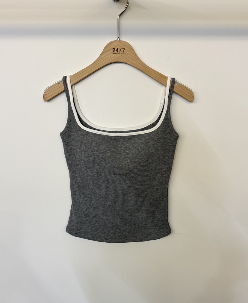 TWENTY FOUR SEVEN24-7東大門㊣代購女裝新品職業吊帶背心TEWNTY FOUR SEVEN24-7吊帶/背心圖色4