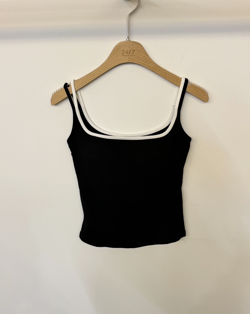 TWENTY FOUR SEVEN24-7東大門㊣代購女裝新品職業吊帶背心TEWNTY FOUR SEVEN24-7吊帶/背心圖色6深藍色