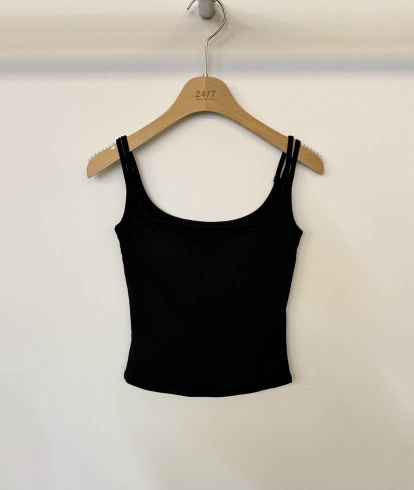 TWENTY FOUR SEVEN24-7東大門㊣代購女裝新品職業吊帶背心TEWNTY FOUR SEVEN24-7吊帶/背心圖色7黑色