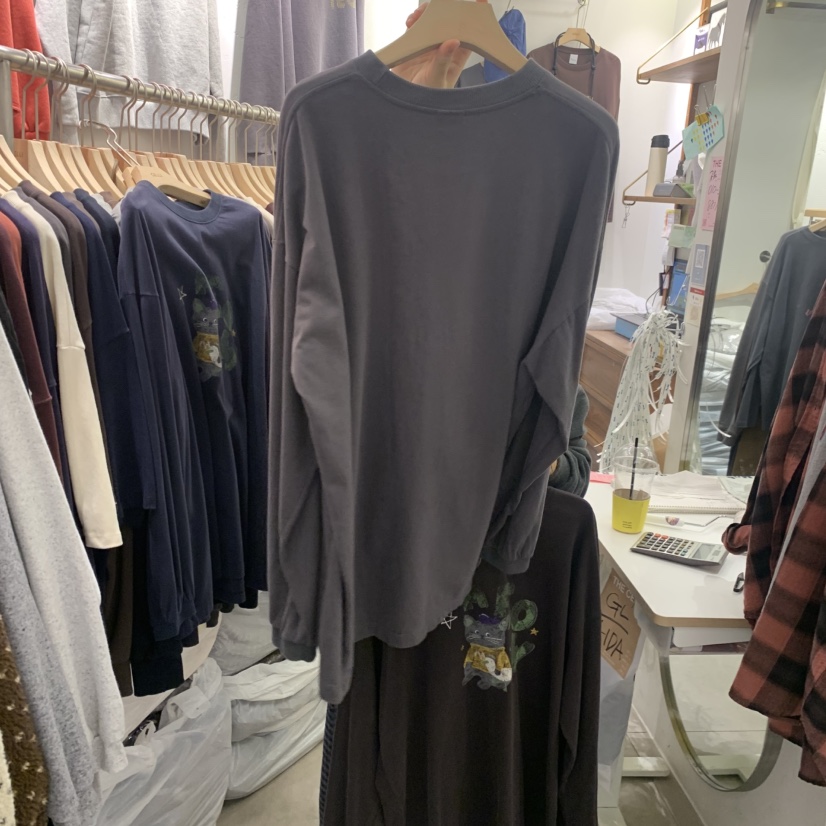 CELLI東大門㊣實拍女裝新款人氣推薦熱賣時尚職業長袖T恤鴨CELLI長袖T恤