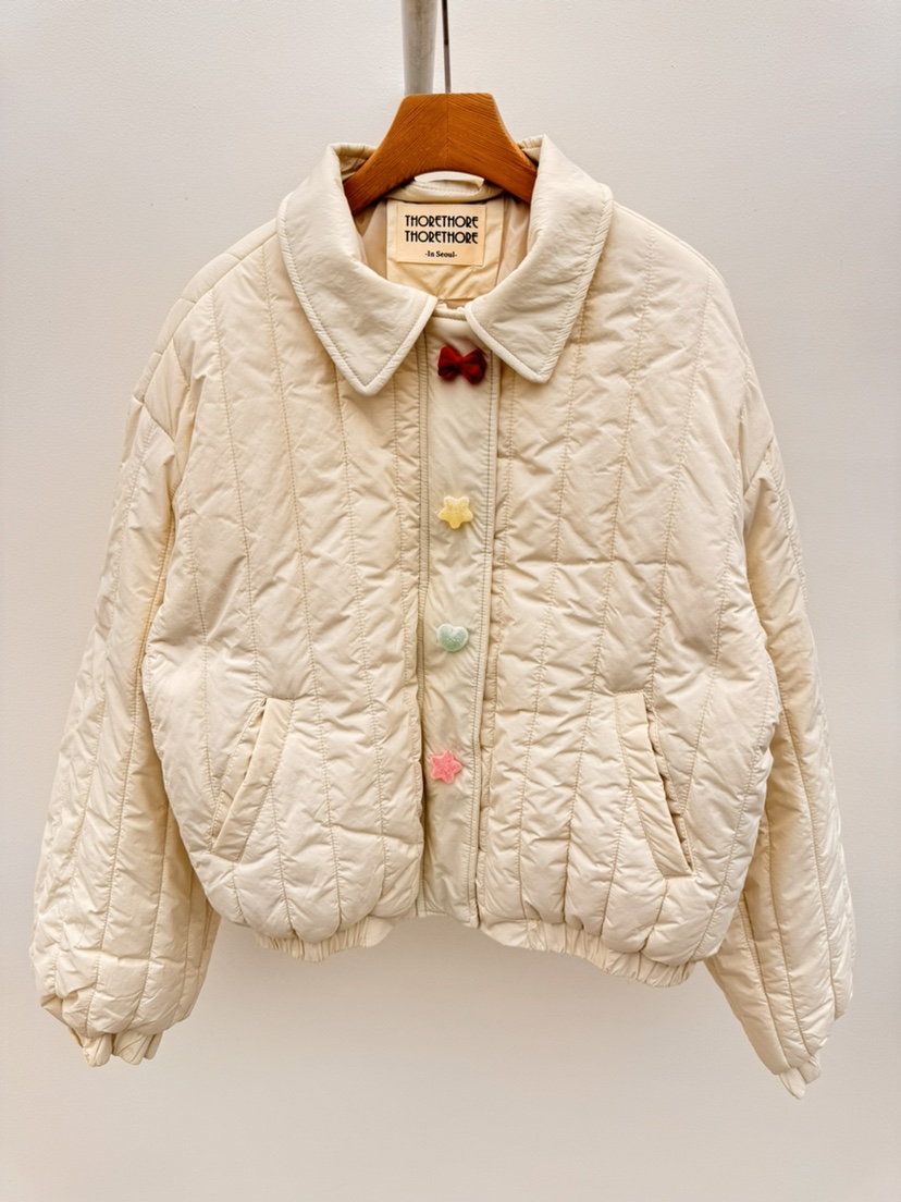 THORE東大門㊣直郵女士新品人氣職業休閑25秋冬熱賣短款棉服THORE短款棉服圖色2