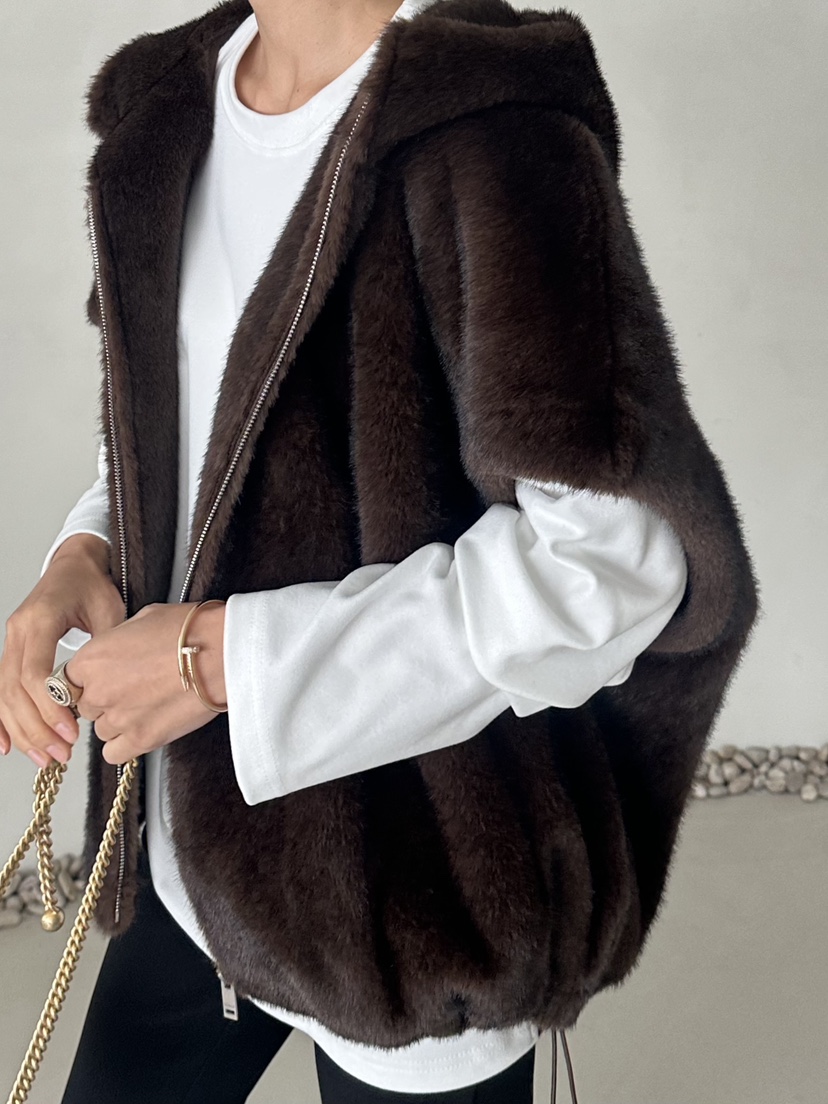 DEMAR韓國代購㊣女士新款25秋冬熱賣人氣休閑馬甲不含內搭貂皮DEMAR馬甲