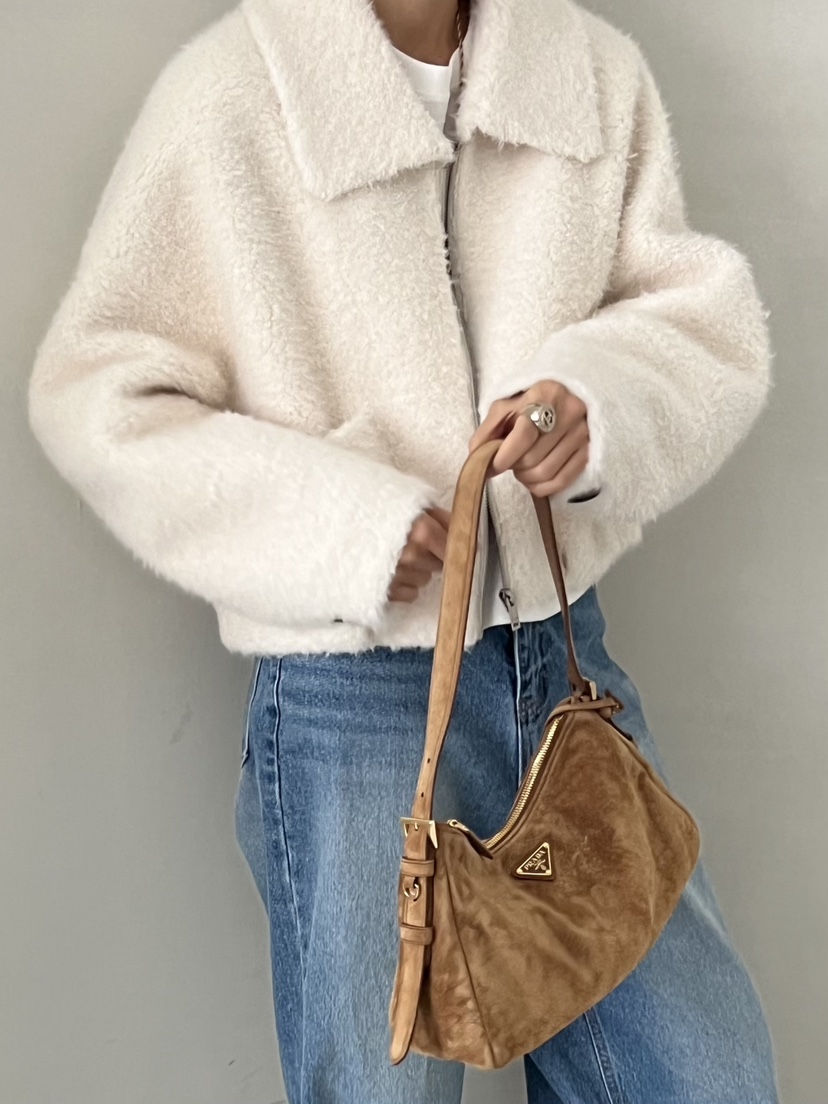 DEMAR韓國代購㊣女士新品人氣熱賣時尚休閑推薦職業夾克毛絨DEMAR夾克