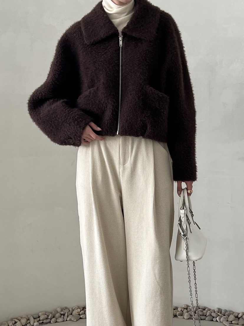 DEMAR韓國代購㊣女士新品人氣熱賣時尚休閑推薦職業夾克毛絨DEMAR夾克