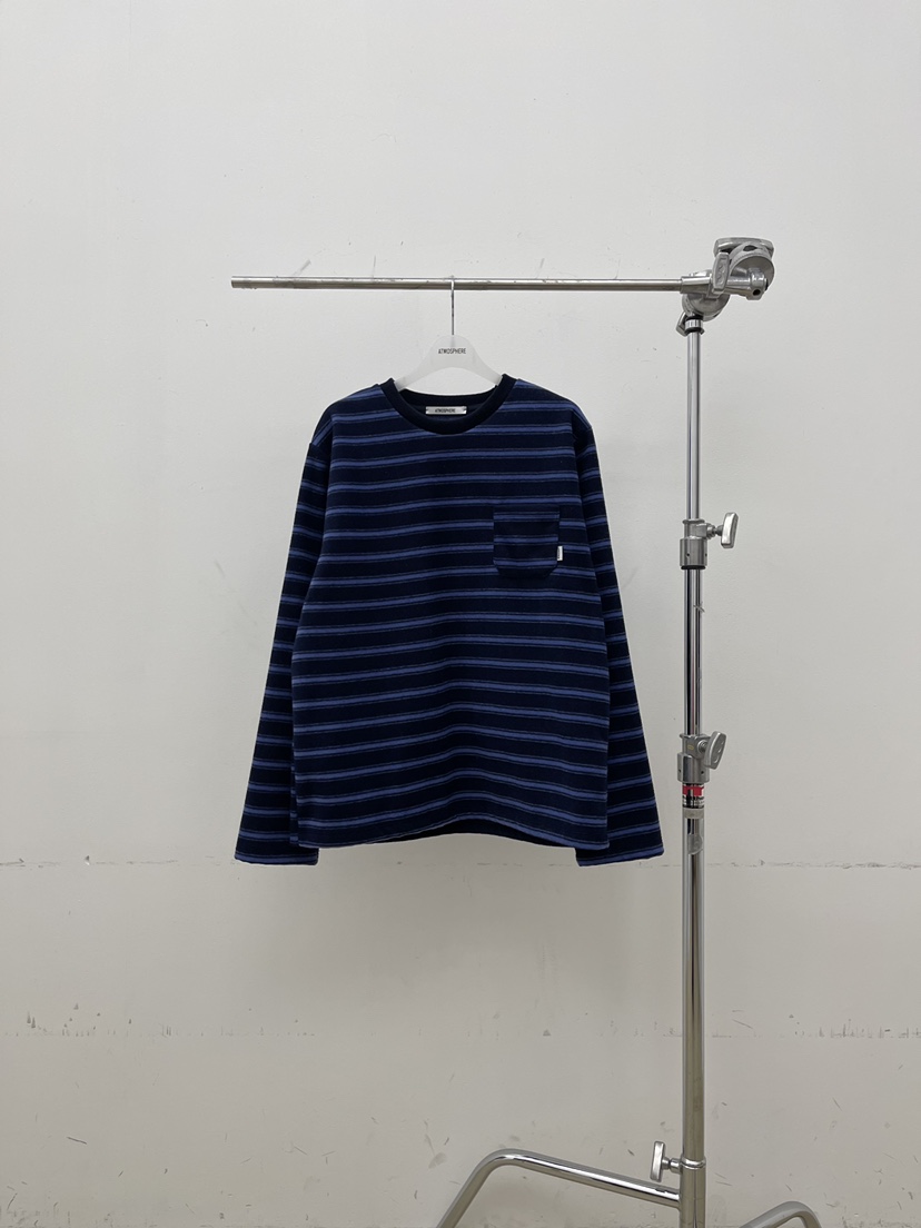 ATMOSPHERE東大門㊣直郵女士新款25秋冬熱賣長袖T恤口袋抓絨ATMOSPHERE/BLING長袖T恤圖色2