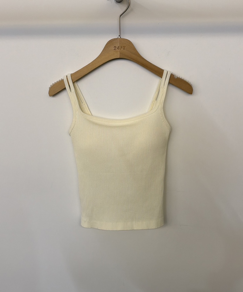 TWENTY FOUR SEVEN24-7東大門㊣實拍女裝新款時尚吊帶背心TEWNTY FOUR SEVEN24-7吊帶/背心圖色1