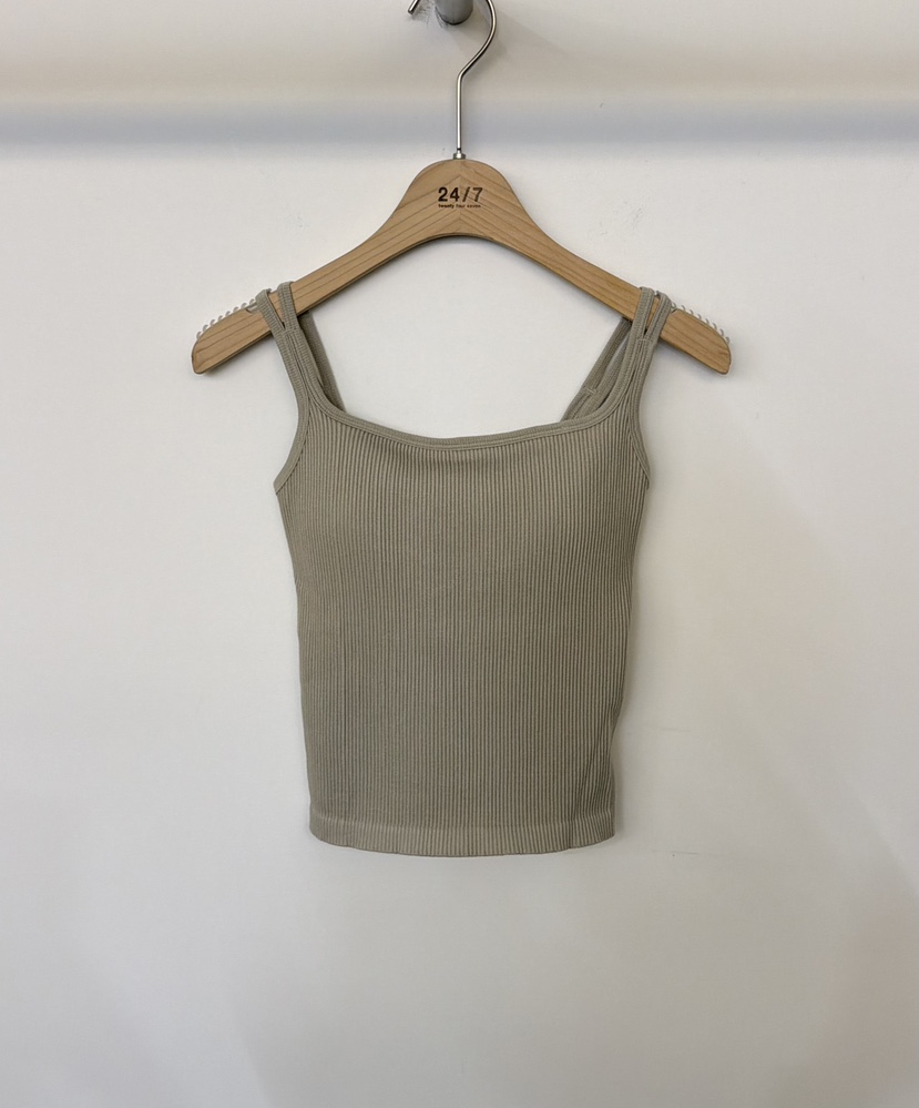 TWENTY FOUR SEVEN24-7東大門㊣實拍女裝新款時尚吊帶背心TEWNTY FOUR SEVEN24-7吊帶/背心圖色2