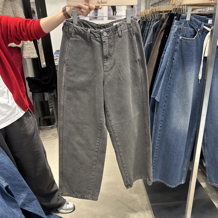 ACKER韓國直郵㊣女士新款時尚人氣推薦職業熱賣休閑25秋冬牛仔褲ACKER牛仔褲圖色1