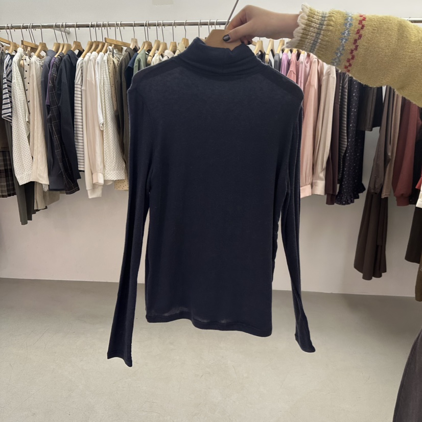 BROWNS-P東大門㊣直郵女裝新款熱賣休閑25秋冬長袖T恤高領BROWNS-P長袖T恤