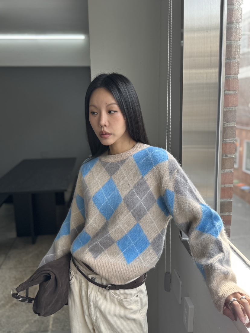 LIMLIMLIM韓國代購㊣女裝新款人氣時尚職業熱賣休閑25秋冬針織衫LIM LIM LIM針織衫