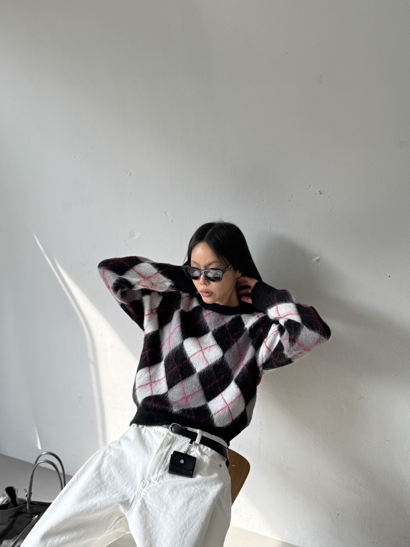 LIMLIMLIM韓國代購㊣女裝新款人氣時尚職業熱賣休閑25秋冬針織衫LIM LIM LIM針織衫