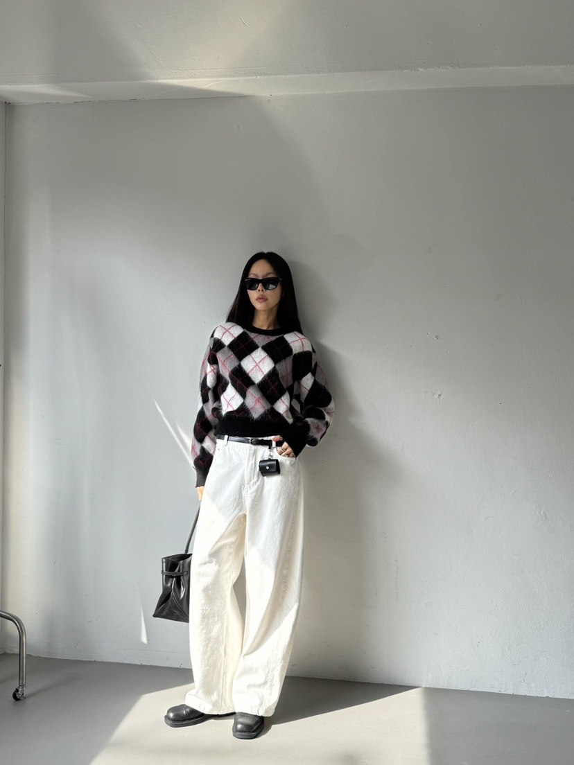 LIMLIMLIM韓國代購㊣女裝新款人氣時尚職業熱賣休閑25秋冬針織衫LIM LIM LIM針織衫