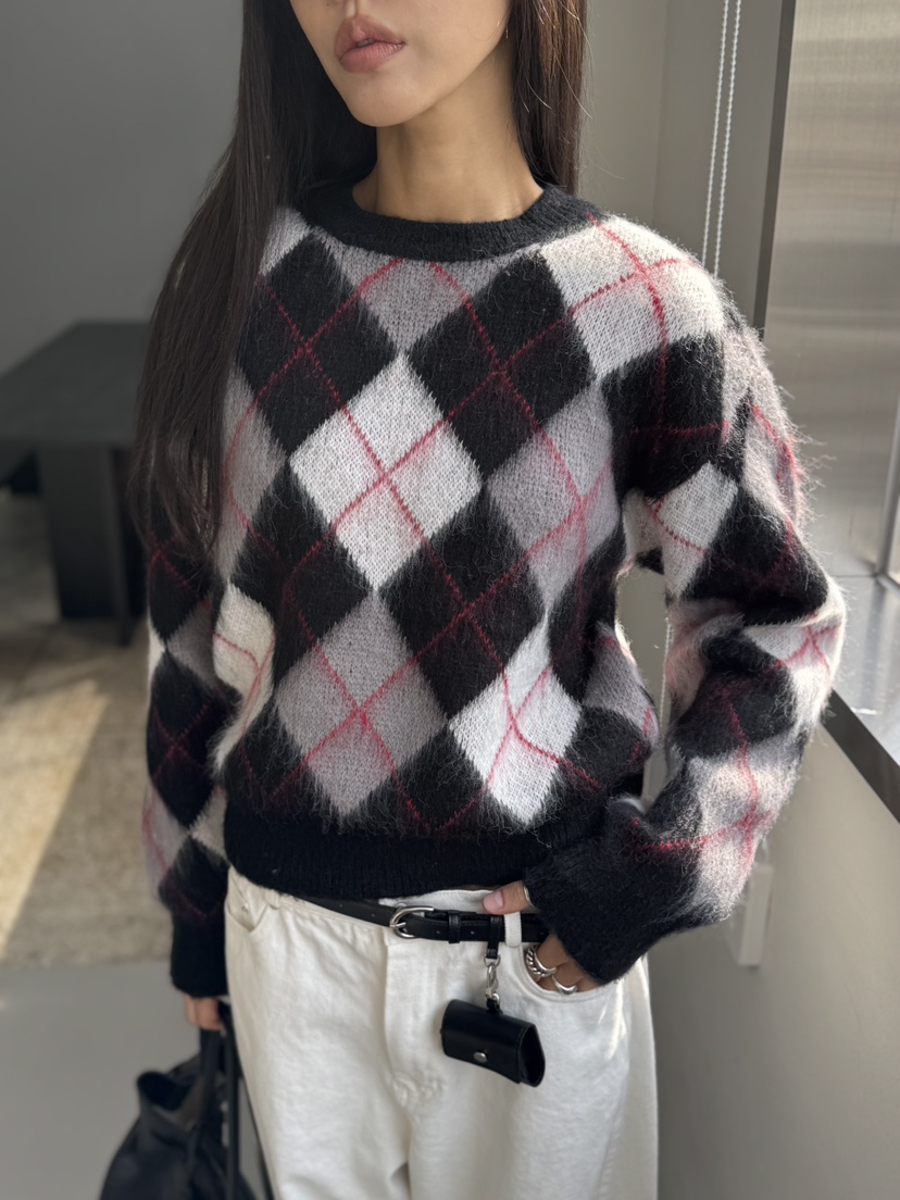 LIMLIMLIM韓國代購㊣女裝新款人氣時尚職業熱賣休閑25秋冬針織衫LIM LIM LIM針織衫圖色2