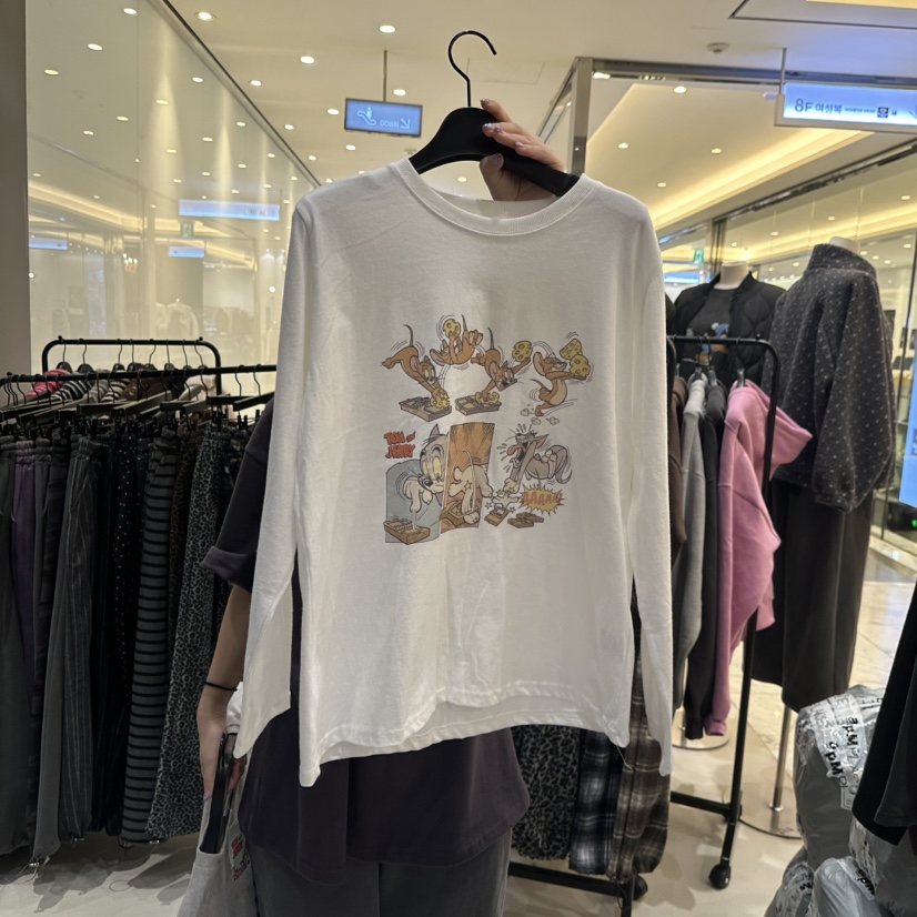 CREDITO東大門㊣代購女裝新款熱賣休閑人氣推薦職業長袖T恤CREDITO長袖T恤圖色2