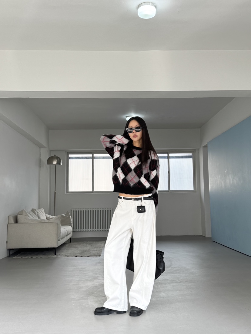 LIMLIMLIM東大門㊣實拍女士新品休閑職業休閑褲不含腰帶羊毛LIM LIM LIM休閑褲