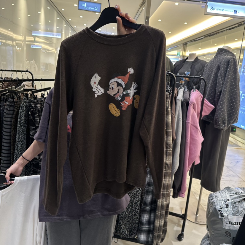 CREDITO東大門㊣實拍女裝新品25秋冬休閑人氣熱賣職業長袖T恤CREDITO長袖T恤圖色3