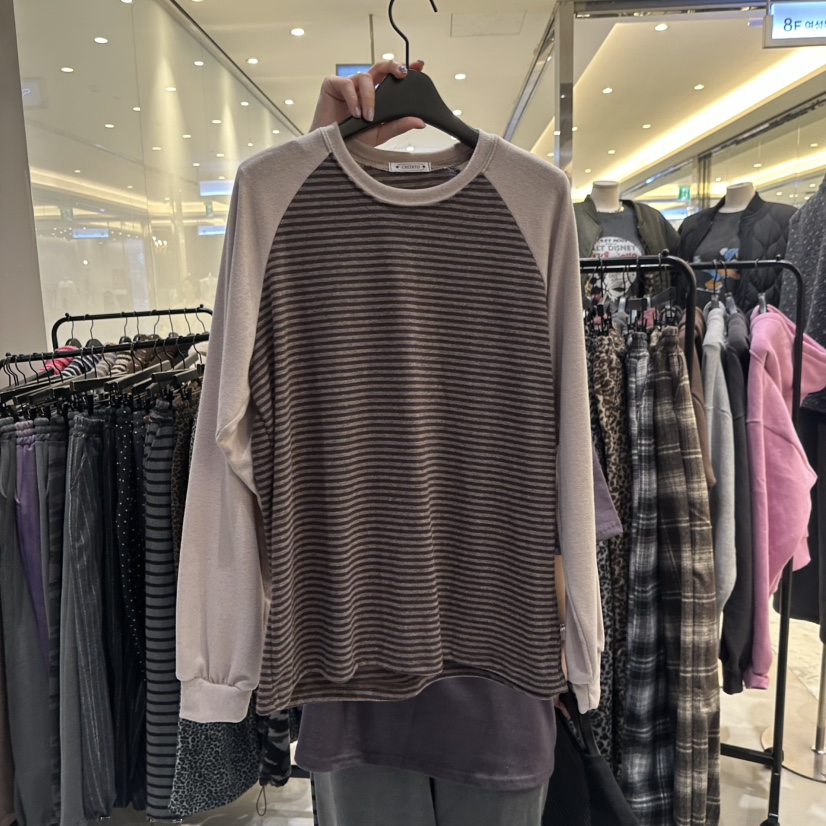 CREDITO東大門㊣代購女士新款時尚職業休閑25秋冬推薦人氣衛衣CREDITO衛衣圖色1