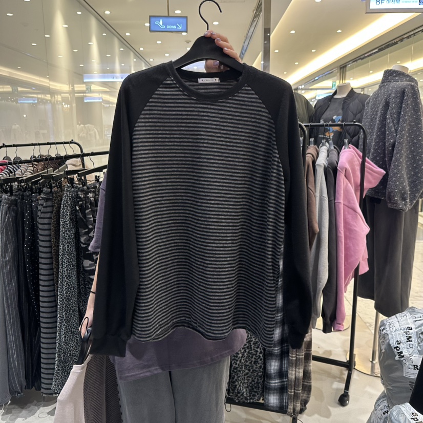 CREDITO東大門㊣代購女士新款時尚職業休閑25秋冬推薦人氣衛衣CREDITO衛衣圖色2