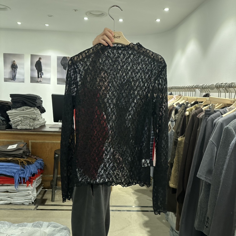 ACKER東大門㊣代購女士新品休閑職業熱賣人氣襯衫蕾絲衫蕾絲ACKER襯衫/蕾絲衫圖色2