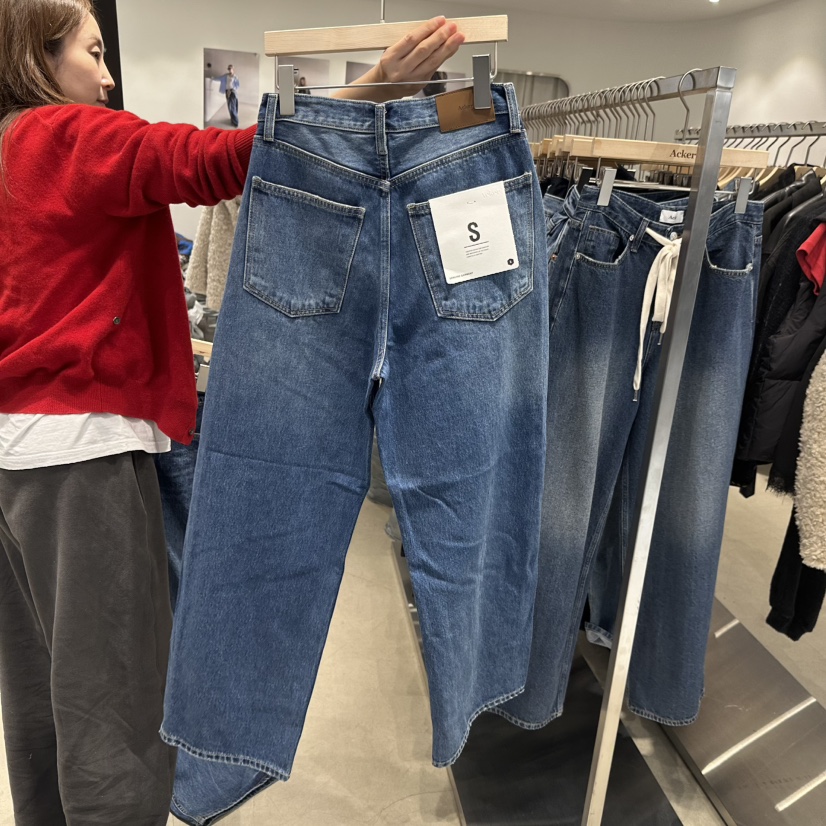 ACKER東大門㊣代購女裝新品職業人氣25秋冬熱賣時尚推薦牛仔褲ACKER牛仔褲