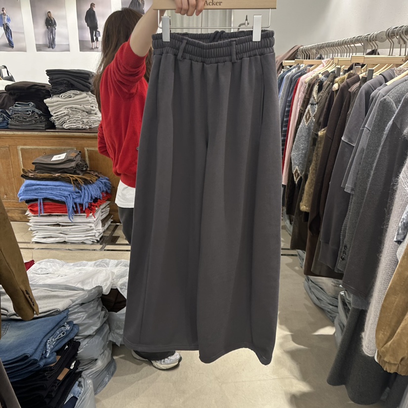 ACKER韓國代購㊣女士新品推薦職業熱賣人氣休閑褲不含腰帶加絨ACKER休閑褲圖色1