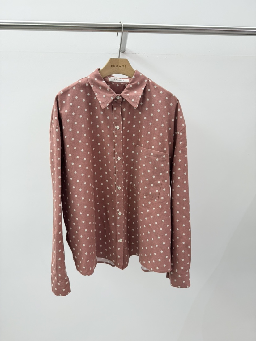 BROWNS-P韓國代購㊣女裝新款人氣休閑職業襯衫蕾絲衫抓絨混紡BROWNS-P襯衫/蕾絲衫圖色2