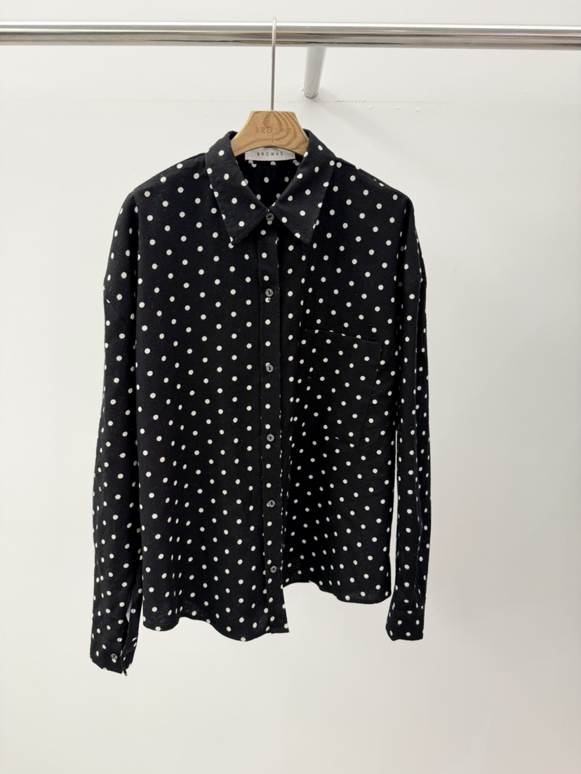 BROWNS-P韓國代購㊣女裝新款人氣休閑職業襯衫蕾絲衫抓絨混紡BROWNS-P襯衫/蕾絲衫圖色4