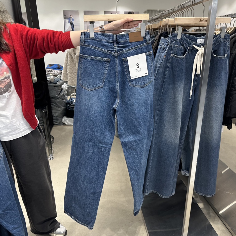 ACKER東大門㊣代購女士新品休閑推薦25秋冬時尚人氣職業牛仔褲ACKER牛仔褲