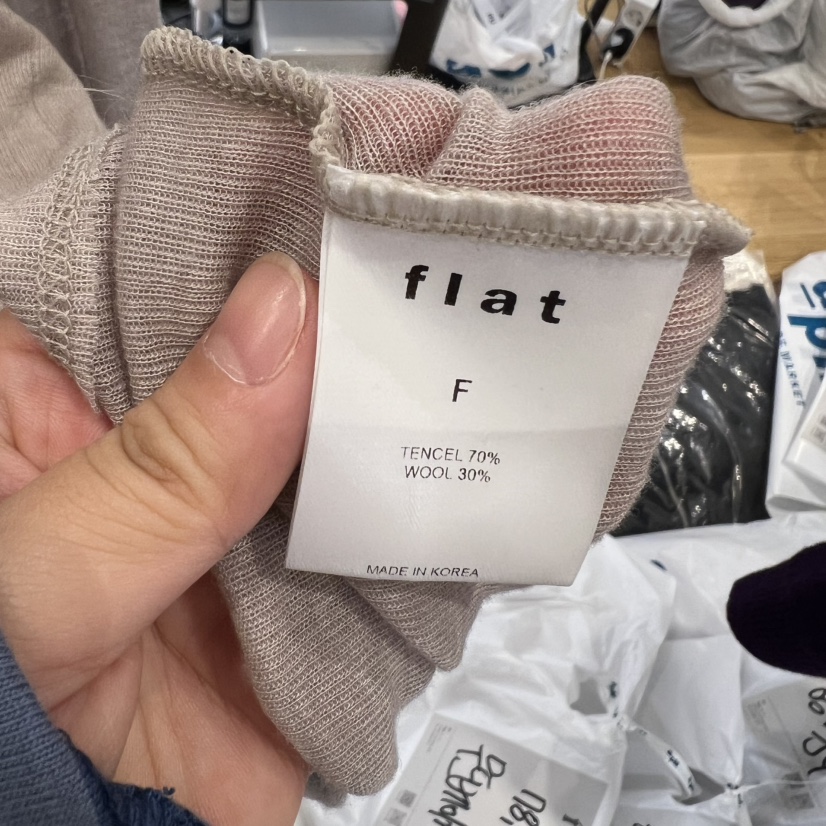 FLAT韓國直郵㊣女士新款職業熱賣推薦時尚休閑25秋冬長袖T恤FLAT長袖T恤