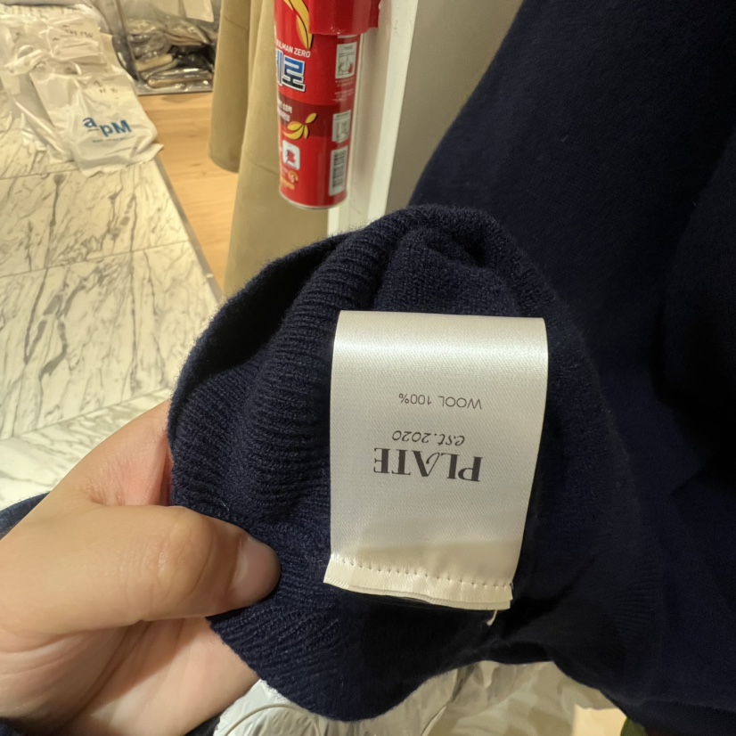 PLATE東大門㊣代購女士新品熱賣職業休閑人氣推薦針織衫紐扣PLATE針織衫