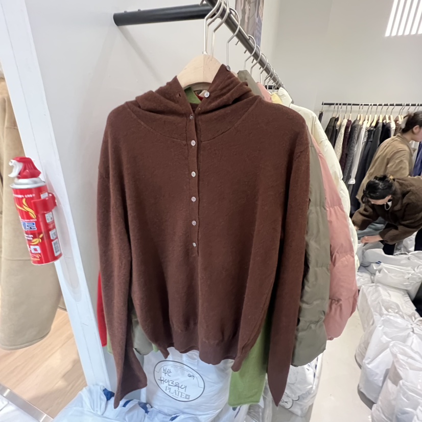 PLATE東大門㊣代購女士新品熱賣職業休閑人氣推薦針織衫紐扣PLATE針織衫圖色2