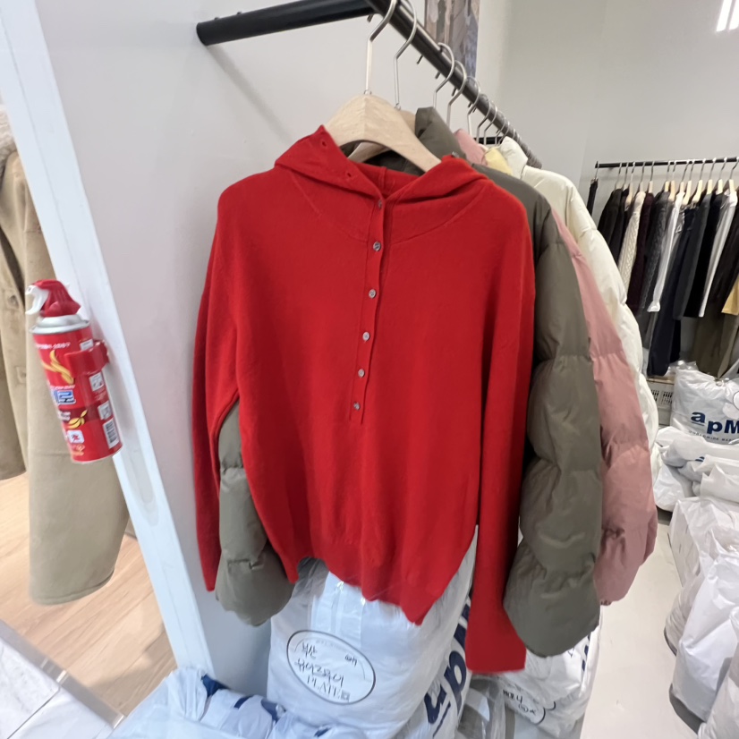 PLATE東大門㊣代購女士新品熱賣職業休閑人氣推薦針織衫紐扣PLATE針織衫圖色4