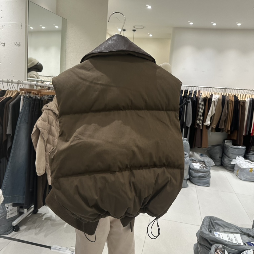 BLUEI-D韓國代購㊣女士新款時尚職業熱賣馬甲不含內搭鵝絨Blue i-d馬甲