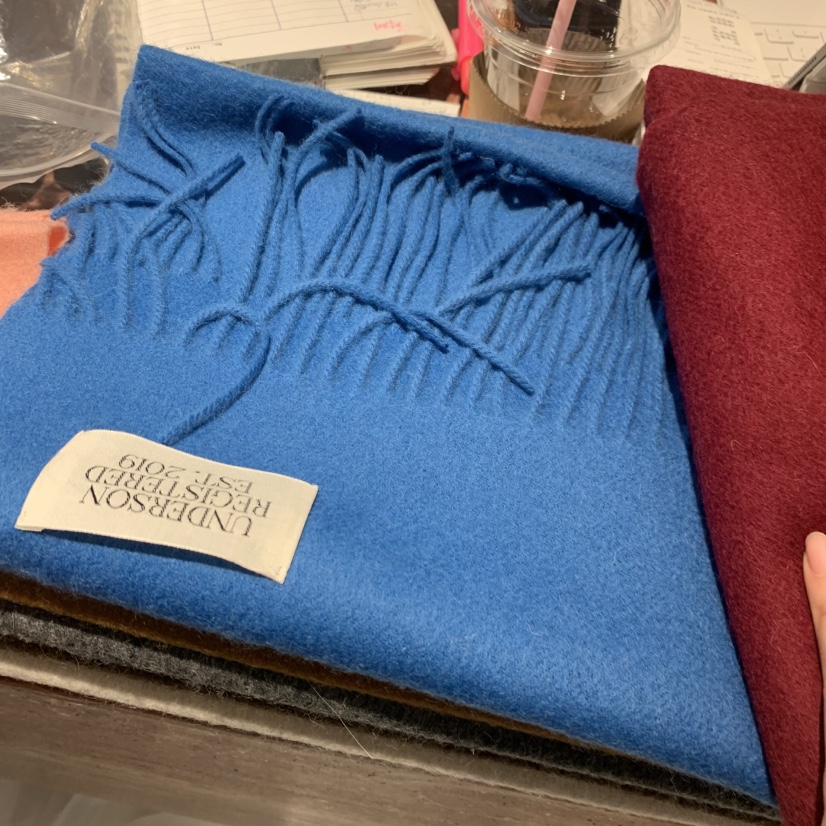 UNDERSON東大門㊣代購女士新款推薦人氣25秋冬圍巾披肩圍巾UNDERSON圍巾/披肩圖色4