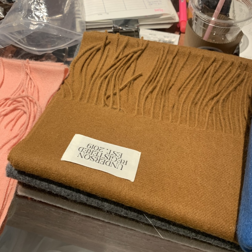 UNDERSON東大門㊣代購女士新款推薦人氣25秋冬圍巾披肩圍巾UNDERSON圍巾/披肩圖色8