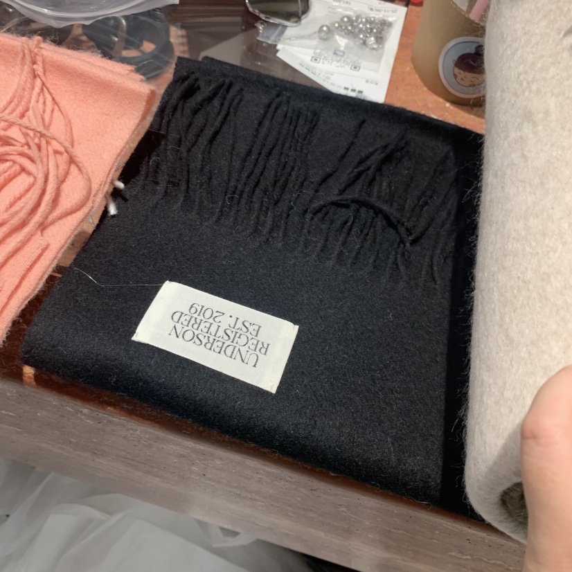 UNDERSON東大門㊣代購女士新款推薦人氣25秋冬圍巾披肩圍巾UNDERSON圍巾/披肩圖色9