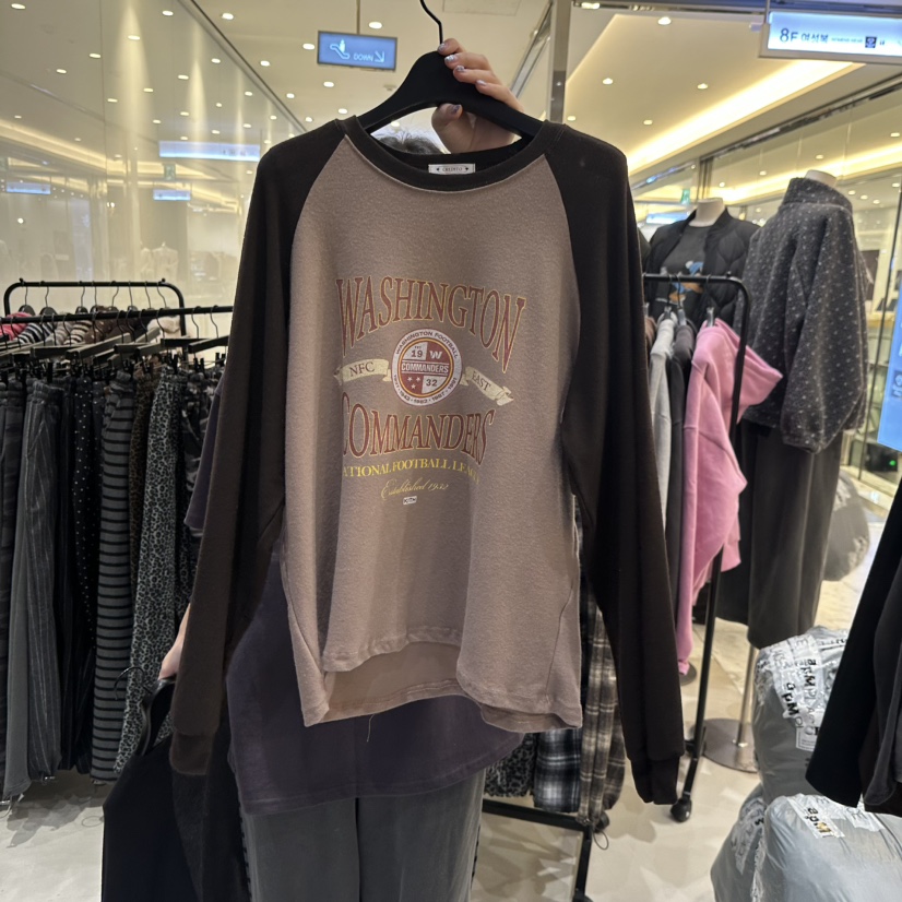 CREDITO韓國直郵㊣女裝新款推薦人氣時尚職業休閑25秋冬長袖T恤CREDITO長袖T恤圖色1