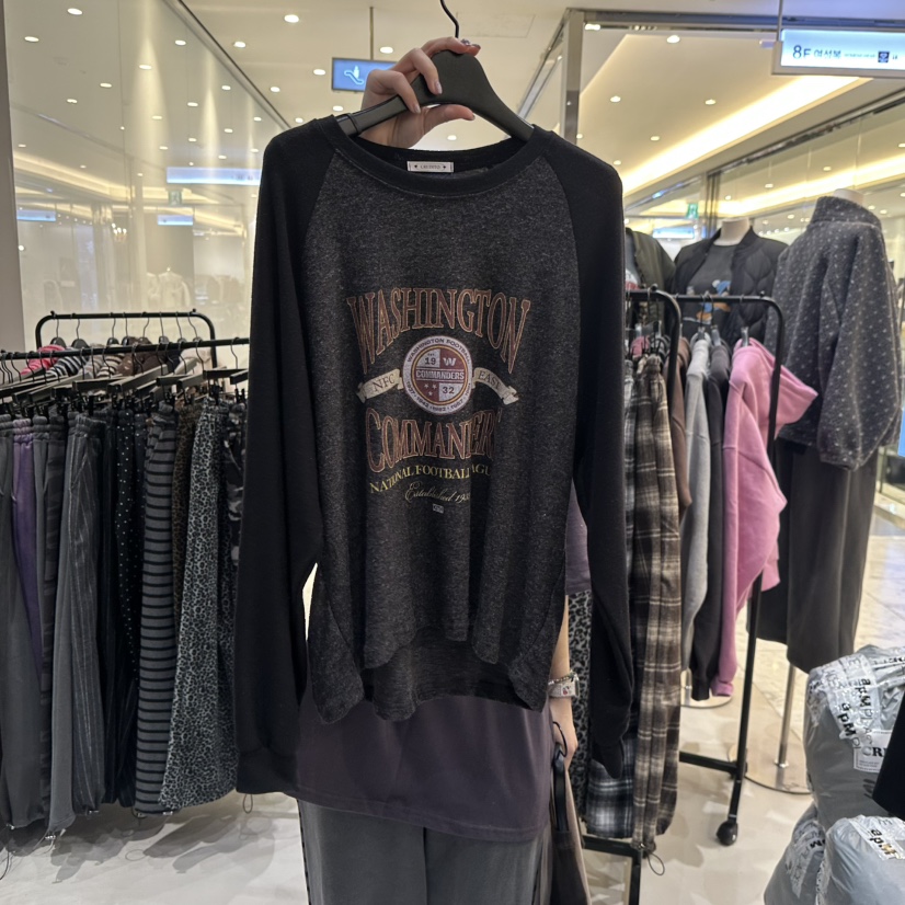 CREDITO韓國直郵㊣女裝新款推薦人氣時尚職業休閑25秋冬長袖T恤CREDITO長袖T恤圖色2