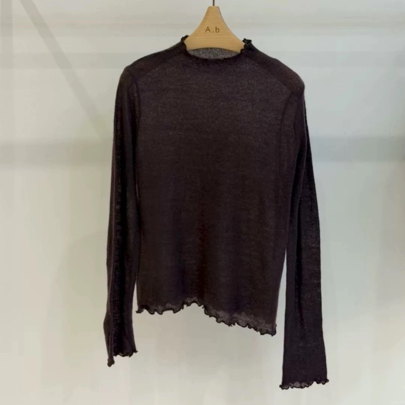 AUTUMN BEIGE-Q東大門㊣實拍女裝新款職業人氣休閑長袖T恤A.b/AUTUMN BEIGE長袖T恤圖色4