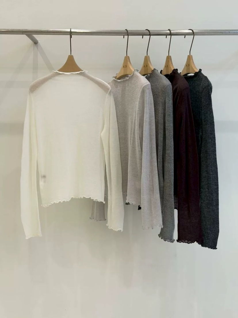 AUTUMN BEIGE-Q東大門㊣實拍女裝新款職業人氣休閑長袖T恤A.b/AUTUMN BEIGE長袖T恤圖色5左五色