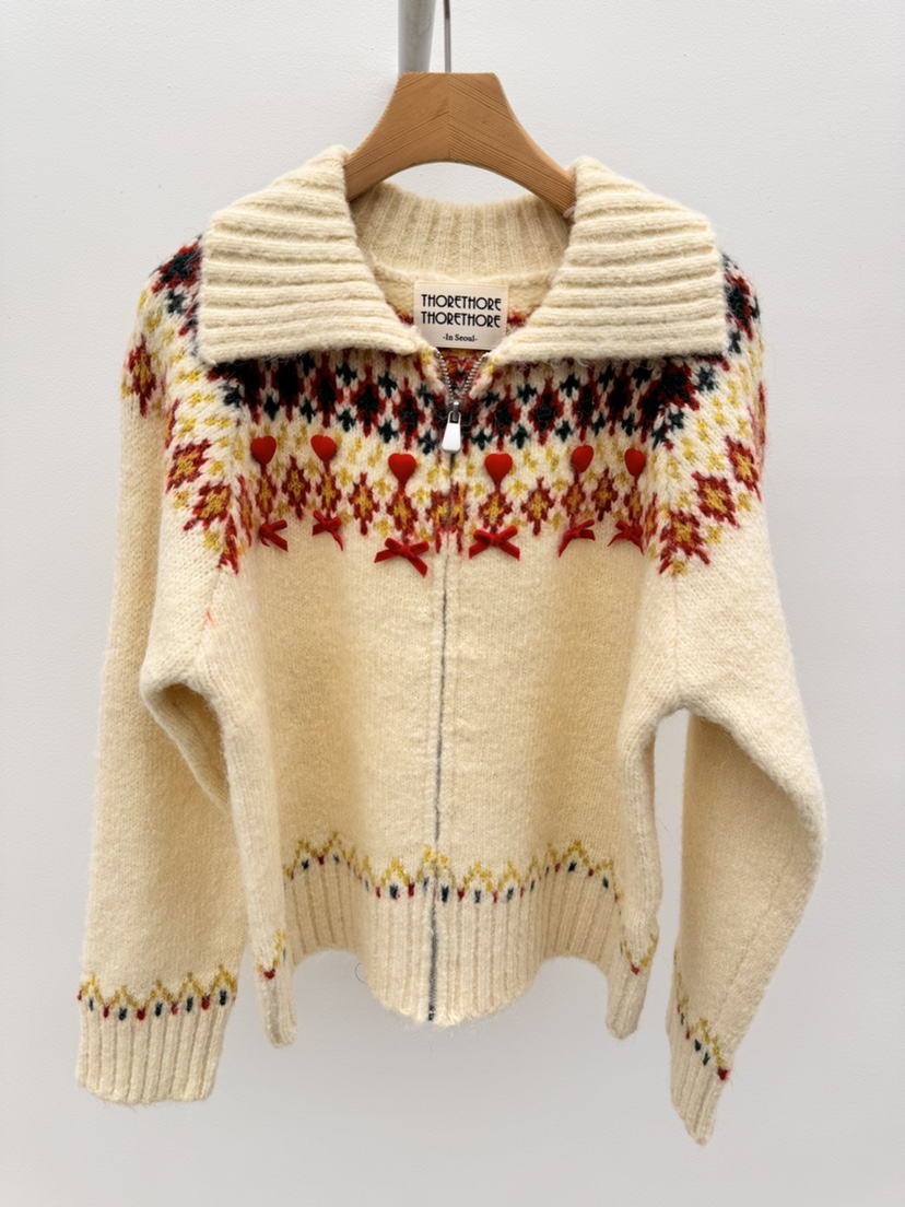 THORE東大門㊣實拍女裝新款休閑熱賣時尚職業推薦25秋冬針織衫THORE針織衫圖色1